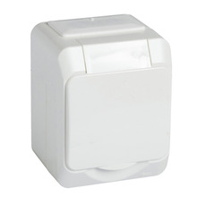 Vägguttag Aqua-Stark 1-vägs Jordat Schneider Electric